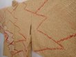 Photo2: 6303T01z480 Vintage Japanese Kimono Silk SHIBORI HAORI  Yellow ochre (2)
