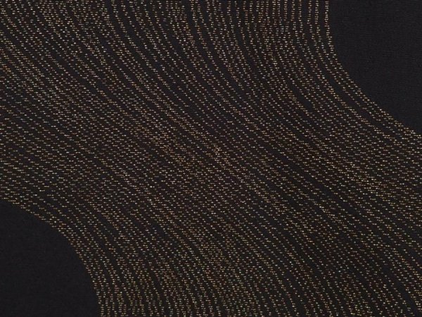 Photo4: 6303T02z740 Vintage Japanese Kimono Silk HAORI  Black (4)