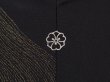 Photo5: 6303T02z740 Vintage Japanese Kimono Silk HAORI  Black (5)