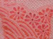 Photo4: 6303T03z410 Vintage Japanese Kimono Silk SHIBORI HAORI Mountain Pink (4)