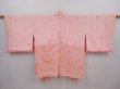 Photo6: 6303T03z410 Vintage Japanese Kimono Silk SHIBORI HAORI Mountain Pink (6)