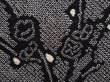 Photo4: 6303T05z450 Vintage Japanese Kimono Silk SHIBORI HAORI Plum branch Black (4)
