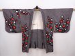 Photo6: 6303T07z630 Vintage Japanese Kimono Silk SHIBORI HAORI Plum tree Black (6)