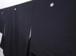 Photo2: 6303T09z1300 Vintage Japanese Kimono Silk TOMESODE Peacock Black (2)
