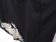 Photo4: 6303T09z1300 Vintage Japanese Kimono Silk TOMESODE Peacock Black (4)