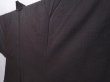 Photo5: 6309T02z460 Vintage Japanese Kimono Silk Men's OSHIMA HAORI Dark brown (5)