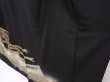 Photo4: 6309T08z1260 Vintage Japanese Kimono Silk TOMESODE Phoenix Black (4)