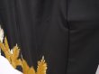 Photo4: 6309T09z1460 Vintage Japanese Kimono Silk TOMESODE Pine Black (4)