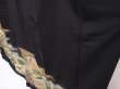 Photo2: 6309T10z1370  Japanese Kimono Silk TOMESODE Jigami Black (2)