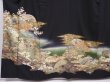 Photo7: 6309T10z1370  Japanese Kimono Silk TOMESODE Jigami Black (7)