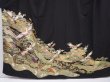 Photo5: 6309T11z1200 Vintage Japanese Kimono Silk TOMESODE Flying crane Black (5)