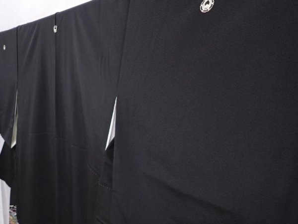 Photo2: 6309T12z1550  Japanese Kimono Silk ARTIST WORK TOMESODE Plum blossom (2)