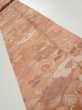Photo1: 2M09z60  Japanese Kimono Silk  FABRIC Camellia Light brown 81.5x6.7 (1)