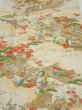 Photo1: 2M03z90  Japanese Kimono Silk  FABRIC Edo era Off-white 67.7x14.4 (1)