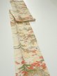 Photo3: 2M09z60  Japanese Kimono Silk  FABRIC Edo era Off-white 85.0x6.9 (3)