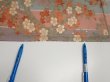Photo6: 1F01z70  Japanese Kimono Silk  FABRIC Bird Dull light blue 44.9x15.0 (6)