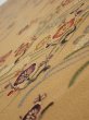 Photo4: 1F08z40  Japanese Kimono Silk  FABRIC Plum blossom Ochre 58.3x7.3 (4)