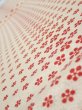 Photo4: 1F02z60  Japanese Kimono Silk  FABRIC Plum blossom Off-white 44.9x14.2 (4)