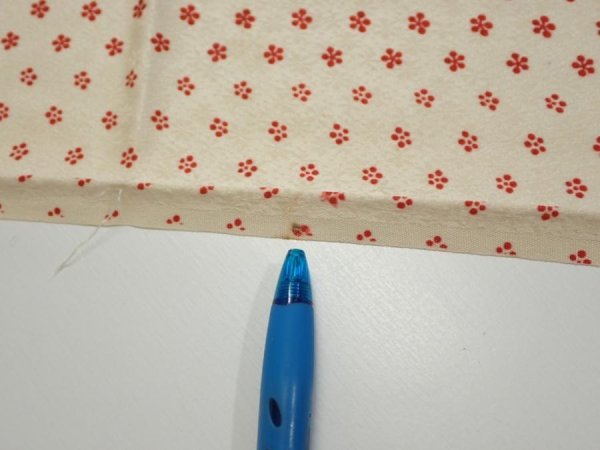 Photo6: 1F02z60  Japanese Kimono Silk  FABRIC Plum blossom Off-white 44.9x14.2 (6)