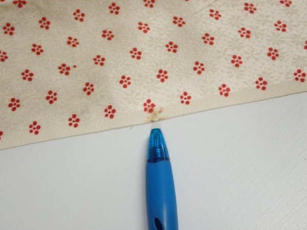 Photo6: 1F04z60  Japanese Kimono Silk  FABRIC Plum blossom Off-white 52.0x14.2 (6)