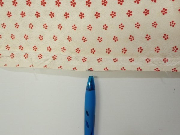 Photo7: 1F06z80  Japanese Kimono Silk  FABRIC Plum blossom Off-white 61.4x14.2 (7)