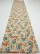 Photo5: 1F06z90  Japanese Kimono Silk  FABRIC Genjiguruma Olive-Gray 62.2x14.4 (5)
