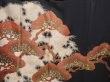 Photo8: 6310T01z1570 Vintage Japanese Kimono Silk TOMESODE Pine Black (8)