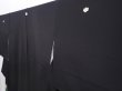 Photo2: 6310T02z1150 Vintage Japanese Kimono Silk Artist work TOMESODE Carp Black (2)