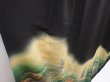 Photo3: 6310T02z1150 Vintage Japanese Kimono Silk Artist work TOMESODE Carp Black (3)