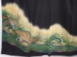 Photo5: 6310T02z1150 Vintage Japanese Kimono Silk Artist work TOMESODE Carp Black (5)