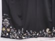 Photo5: 6310T03z1500 Vintage Japanese Kimono Silk TOMESODE Tree Black (5)
