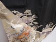 Photo3: 6310T04z1370  Japanese Kimono Silk TOMESODE Flower cart Black (3)