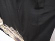 Photo4: 6310T04z1370  Japanese Kimono Silk TOMESODE Flower cart Black (4)