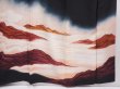 Photo7: 6310T05z1770 Vintage Japanese Kimono Silk TOMESODE Mountain Black (7)