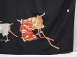 Photo7: 6310T07z1440  Japanese Kimono Silk TOMESODE Kimono Black (7)