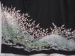 Photo5: 6312T02z1300  Japanese Kimono Silk Artist work TOMESODE Yu-zen Black (5)
