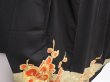 Photo3: 6312T04z1460 Vintage Japanese Kimono Silk TOMESODE Plum branch Black (3)