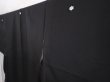 Photo2: 6312T06z1170 Vintage Japanese Kimono Silk TOMESODE Mirror Black (2)