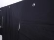 Photo2: 6312T08z1230 Vintage Japanese Kimono Silk TOMESODE Peony Black (2)