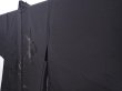 Photo2: 6313T01z280 Vintage Japanese Kimono Silk See through HAORI Leaf Black (2)
