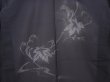 Photo3: 6313T01z280 Vintage Japanese Kimono Silk See through HAORI Leaf Black (3)