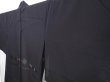 Photo2: 6313T02z240 Vintage Japanese Kimono Silk See through HAORI Flower Black (2)