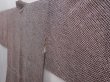 Photo2: 6313T04z470 Vintage Japanese Kimono Silk SHIBORI HAORI Plain Black (2)