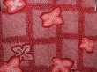 Photo3: 6313T05z530 Vintage Japanese Kimono Silk SHIBORI HAORI Flower Dark red (3)