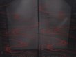 Photo3: 6313T07z240 Vintage Japanese Kimono Silk See through HAORI Stream Black (3)