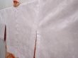 Photo7: 6313T08z480 Vintage Japanese Kimono Silk HAORI Flower Dark orange (7)