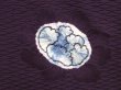 Photo4: 6313T10z540 Vintage Japanese Kimono Silk HAORI Flower Dark purple (4)