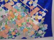 Photo7: 6313T11z1000  Japanese Kimono Silk FURISODE Chrysanthemum Oriental blue (7)