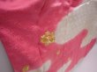 Photo3: 6313T12z770 Vintage Japanese Kimono Silk FURISODE Flower Pink-Purple (3)