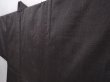 Photo6: 6317T08z410 Vintage Japanese Kimono Silk Men's HAORI  Dark brown (6)